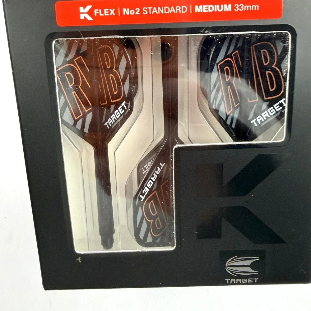 Target K-Flex Dart Flights No2 Standard Medium 33mm RVB 3 Pack Raymond Van Bveld